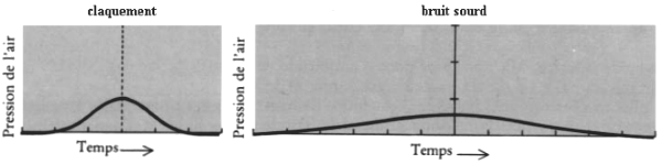 figure 2: claquement sec et bruit sourd
